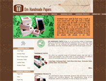 Tablet Screenshot of indiahandmadepaper.com